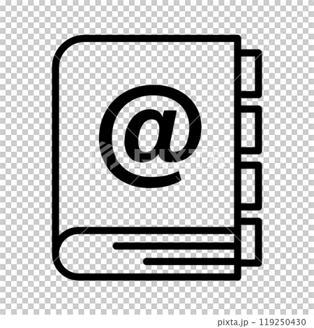 メールアドレス帳のアイコン。 119250430