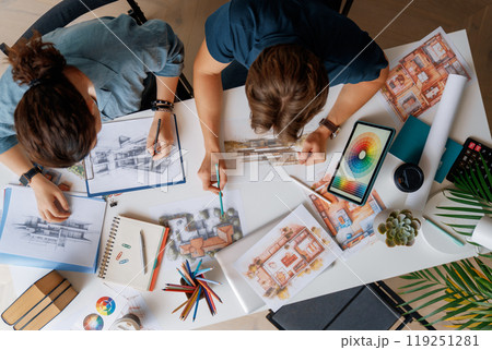 Designers working in studio 119251281