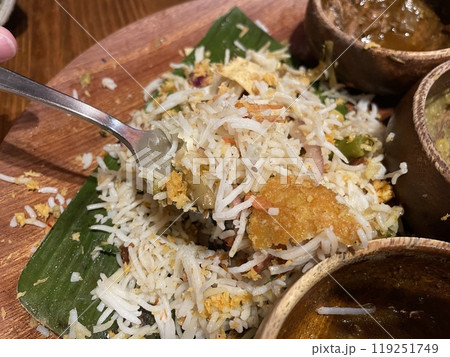 南インド料理ミールス チキンカレーのセット 119251749