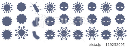 ウィルスのイラスト素材 119252095