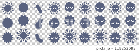 病毒插畫素材 119252095