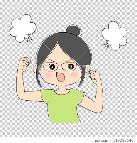 Angry young woman, facial expression variations, skin color, pen drawing style Angry young woman, facial expression variations, skin color, pen drawing style 119253540