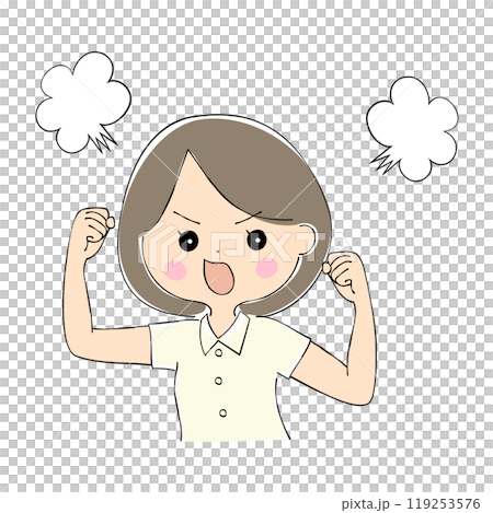 Angry young woman, facial expression variations, skin color, pen drawing style Angry young woman, facial expression variations, skin color, pen drawing style 119253576