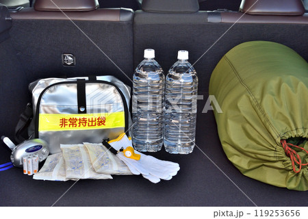 自動車で避難するイメージ 119253656