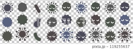 ウィルスのイラスト 119255637