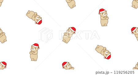 bear polar seamless pattern santa claus hat christmas arms crossed teddy vector pet doodle cartoon gift wrapping paper scarf isolated repeat wallpaper tile background illustration design bear polar seamless pattern santa claus hat christmas arms crossed teddy vector pet doodle cartoon gift wrapping paper scarf isolated repeat wallpaper tile background illustration design 119256205
