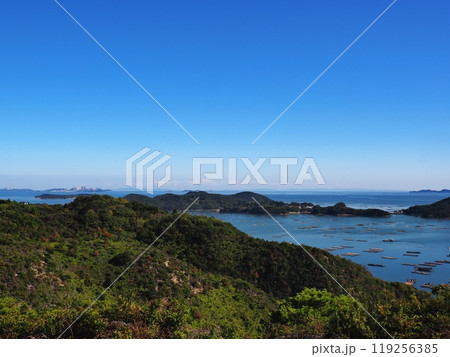 大平山から見る虫明湾の眺望 119256385