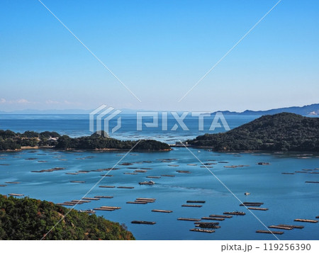 大平山から見る虫明湾の眺望 119256390