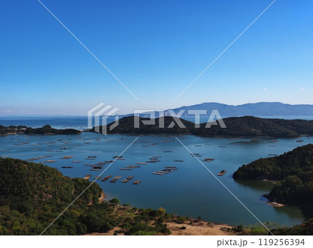 大平山から見る虫明湾の眺望 119256394