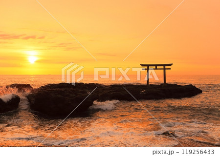 【茨城県】大洗磯前神社の日の出 119256433