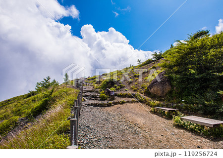 那須岳　ロープウェイ山頂駅からの登山口 119256724
