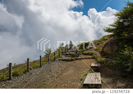 那須岳　ロープウェイ山頂駅からの登山口 119256728