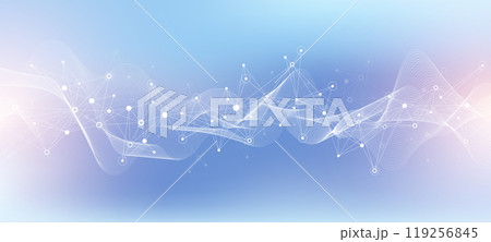 Global network connection banner design template. Header social network communication in the global business concept. Big data visualization. Internet technology 119256845