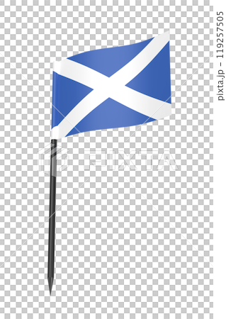 Scottish flag toothpick 119257505