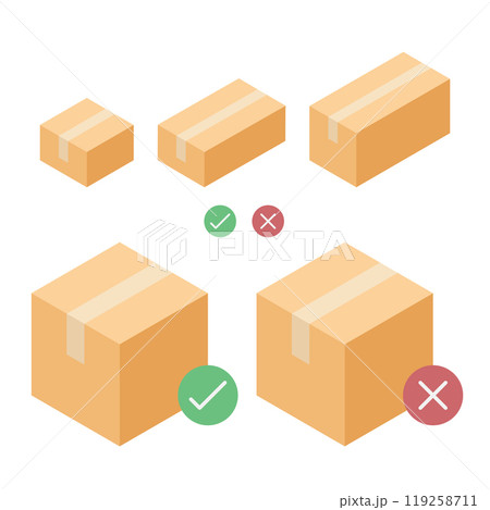 Icon set of cardboard box, storage, parcel with availability. Vector for stock and delivery service concept. Icon set of cardboard box, storage, parcel with availability. Vector for stock and delivery service concept. 119258711