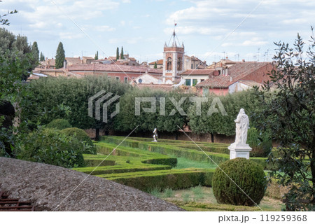Horti Leonini a Renaissance garden in the San Quirico d'Orcia, Tuscany.  119259368