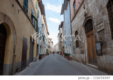 San Quirico d'Orcia a picturesque medieval town in the heart of Tuscany 119259397