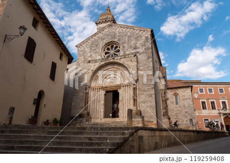 The church Collegiata dei Santi Quirico e Giulitta in San Quirico d'Orcia The church Collegiata dei Santi Quirico e Giulitta in San Quirico d'Orcia 119259408