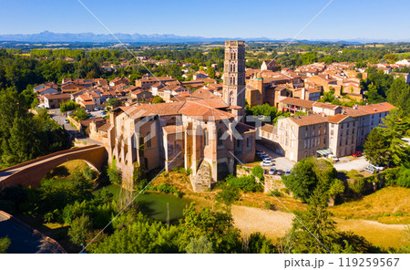 General view of French commune of Rieux-Volvestre in summer General view of French commune of Rieux-Volvestre in summer 119259567