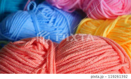 Pastel yarn for crochet or crafting 119261392