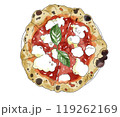 おいしそうなマルゲリータピザ 119262169