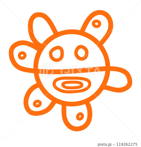 Dominican Voodoo symbol illustration over white Dominican Voodoo symbol illustration over white 119262275