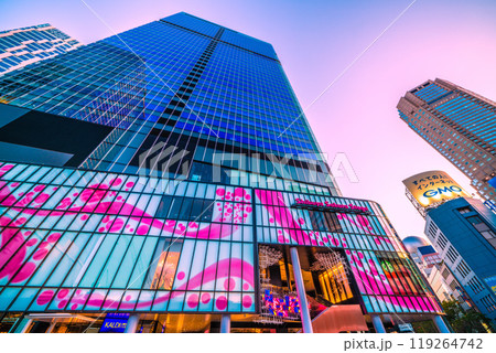 日本の東京都市景観 10月。渋谷サクラステージやセルリアンタワー東急ホテルなどを望む＝14日 119264742