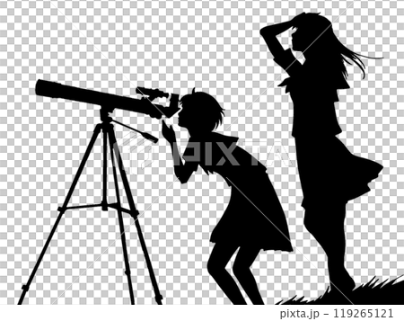 Stargazing Silhouette Stargazing Silhouette 119265121