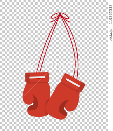 Boxing gloves and laces 119265532