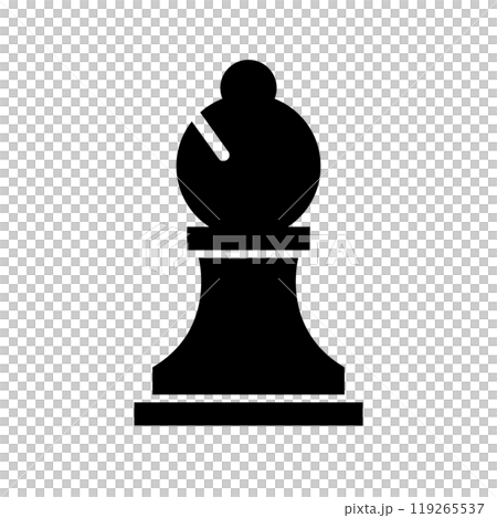 Chess Bishop Silhouette 119265537