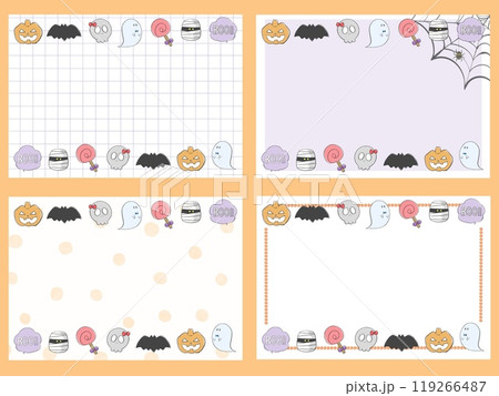 メッセージカード ハロウィン メッセージカード ハロウィン 119266487