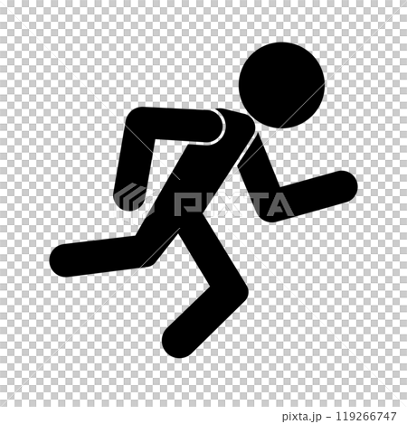 跑步的剪影 119266747