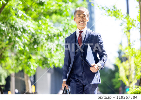 ビジネスマン　シニア　男性 119267584