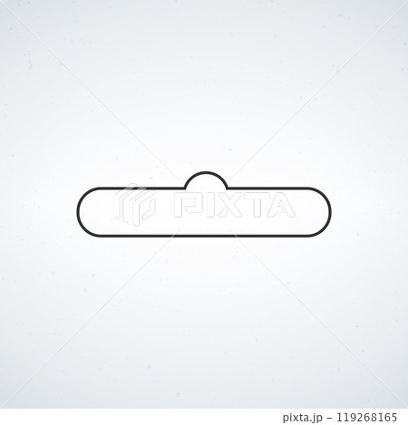 sombrero punch simple paper cut out white background vector illustrations sombrero punch simple paper cut out white background vector illustrations 119268165