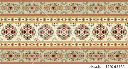Motifs African boho paisley Floral Ikat pattern embroidery border. Ethnic ikat floral Ethnic Indian Pattern Ikat pattern Ethnic Pattern.Border indian floral Aztec embroidery border seamless patterns. 119268383