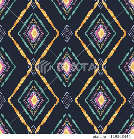 Motifs African boho paisley Floral Ikat pattern embroidery border. Ethnic ikat floral Ethnic Indian Pattern Ikat pattern Ethnic Pattern.Border indian floral Aztec embroidery border seamless patterns. 119268449