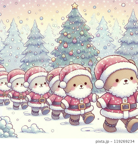 クマのサンタ クマのサンタ 119269234