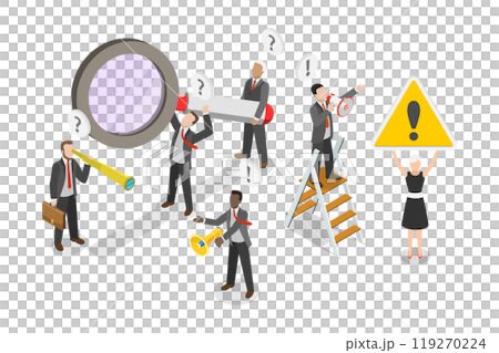 3D Isometric Flat Illustration of Human Resources, Recruitment Specialists 3D Isometric Flat Illustration of Human Resources, Recruitment Specialists 119270224