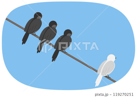 3D Isometric Flat  Illustration of Individuality, Courage and Leadership 119270251