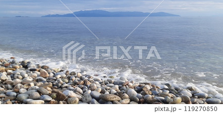 Kavala city in northern Greece, Macedonia region. the old city, harbour and antique fortres 119270850