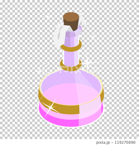 3D Isometric Flat Set of Magic Potions. Item 1 3D Isometric Flat Set of Magic Potions. Item 1 119270890