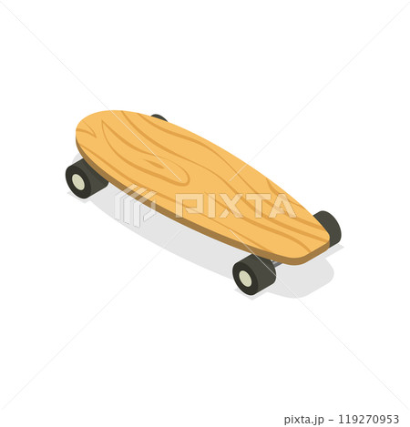 3D Isometric Flat  Set of Skateboards. Item 2 119270953