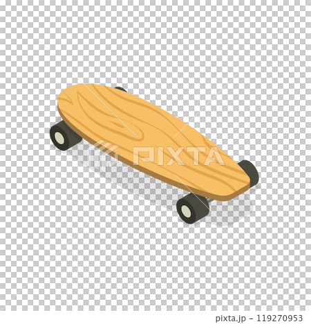 3D Isometric Flat  Set of Skateboards. Item 2 119270953