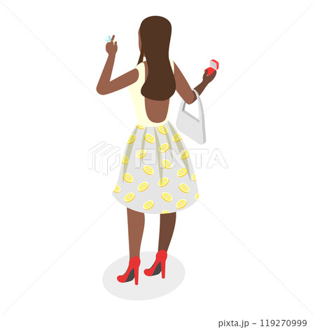 3D Isometric Flat  Illustration of Jewelry Shop. Item 4 119270999