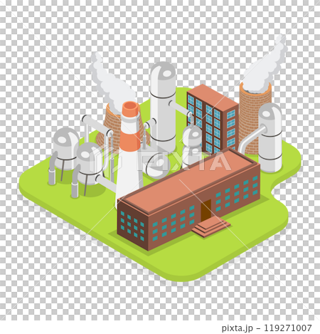 3D Isometric Flat Set of Industrial Manufacturing Facilities. Item 2 3D Isometric Flat Set of Industrial Manufacturing Facilities. Item 2 119271007