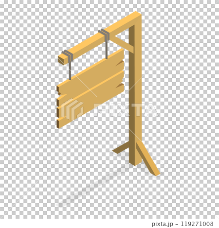 3D Isometric Flat  Set of Signboard Collection. Item 1 119271008