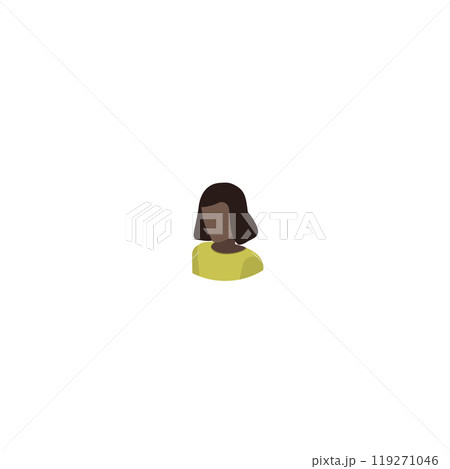 3D Isometric Flat  Set of Women Hairstyles. Item 7 119271046
