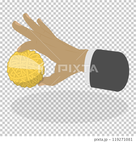 3D Isometric Flat Set of Hand Gestures. Item 3 3D Isometric Flat Set of Hand Gestures. Item 3 119271081