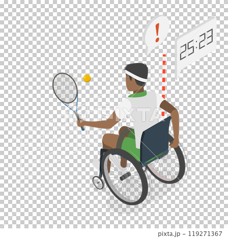 3D Isometric Flat Illustration of Life With Disability. Item 1 3D Isometric Flat Illustration of Life With Disability. Item 1 119271367