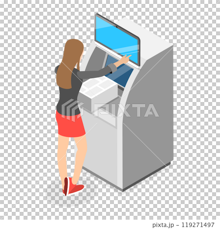 3D Isometric Flat  Illustration of Polygraphy Printing. Item 2 119271497